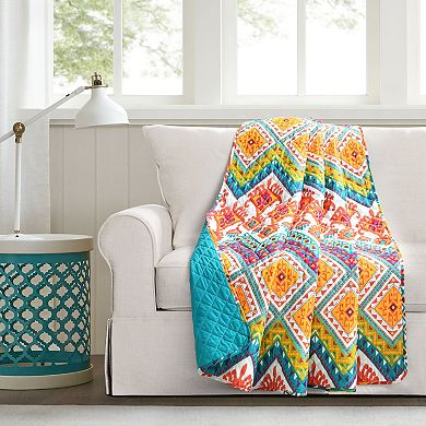 Lush Decor Boho Chevron Reversible Cotton Throw