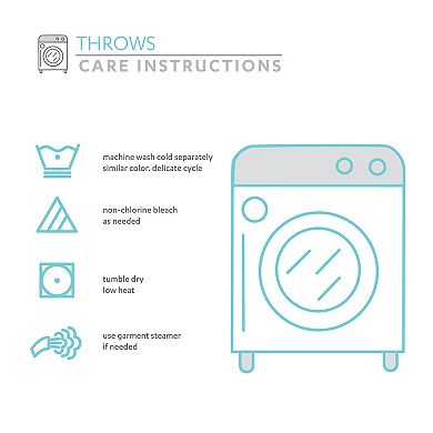 Lush Decor Paris Bonjour Reversible Throw Blanket