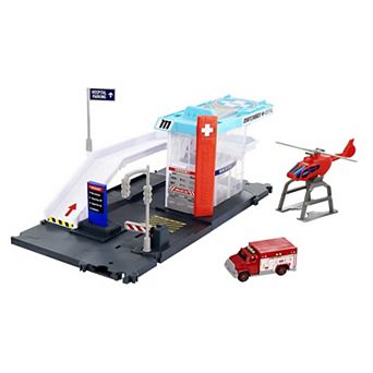 Mattel Matchbox Action Drivers Matchbox Helicopter Rescue Playset