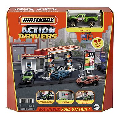 Mattel Matchbox Action Drivers Matchbox Fuel Station Playset