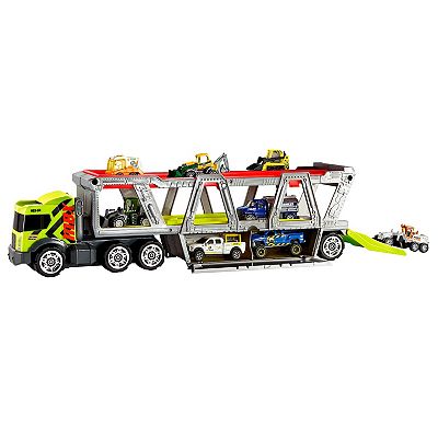 Mattel Matchbox MBX Construction Hauler and Die Cast Cars Set