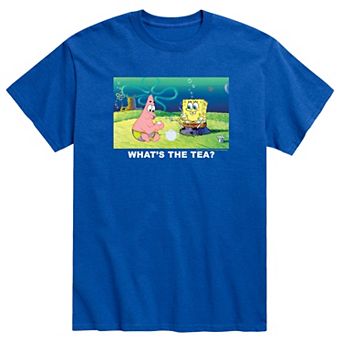 Men's SpongeBob Whats The Tea Tee
