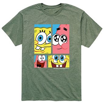 Men's SpongeBob Character Grid Tee