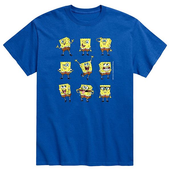 Men's SpongeBob Many Faces Tee