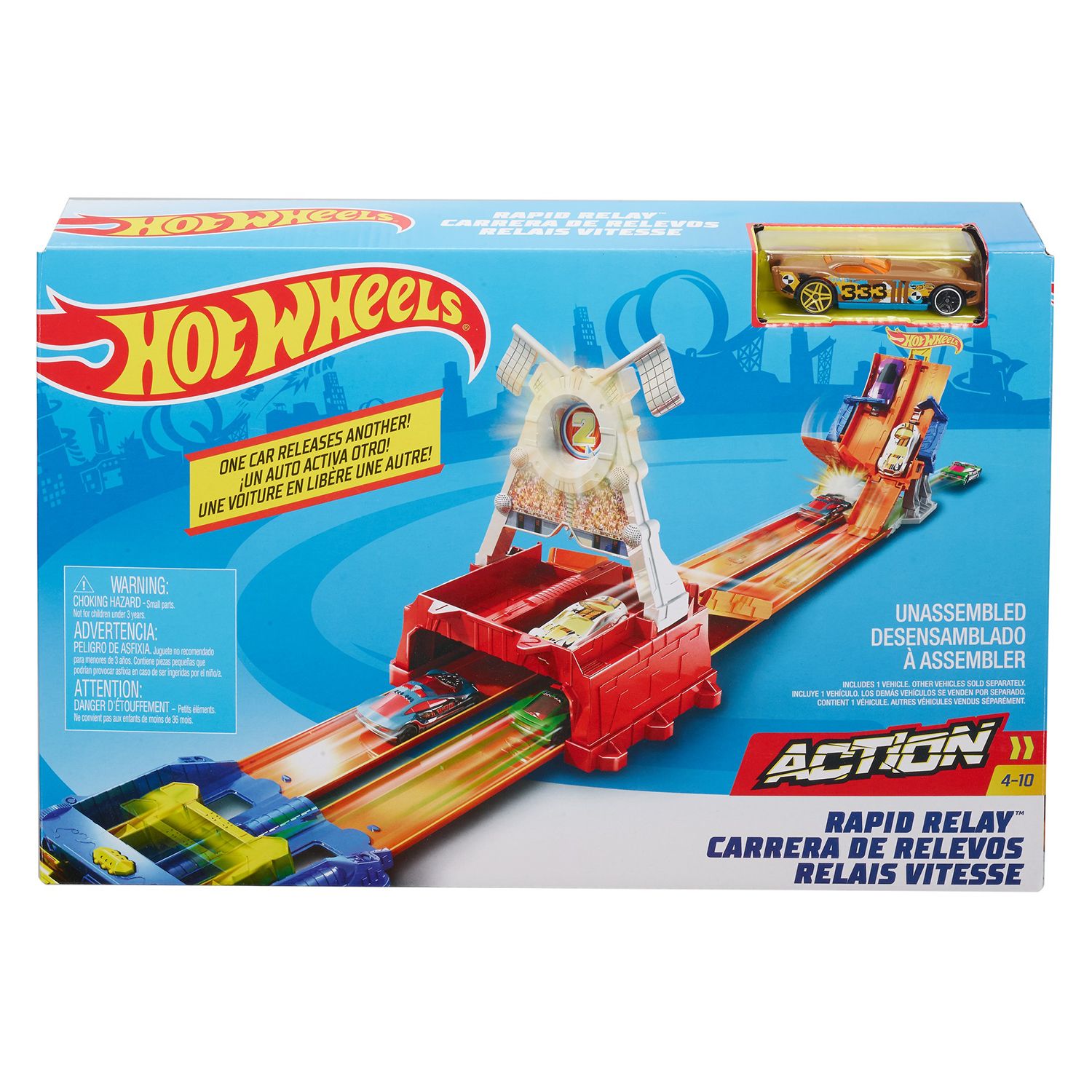 Hot Wheels Dual Race Rapid Relay Race Track