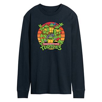 Men's Teenage Mutant Ninja Turtles Retro Sunset Circle Tee