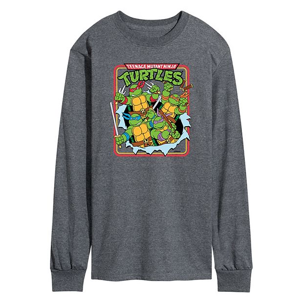 Teenage Mutant Ninja Turtles Men's Retro Sunset Circle Graphic T-Shirt, X-Large, Cotton