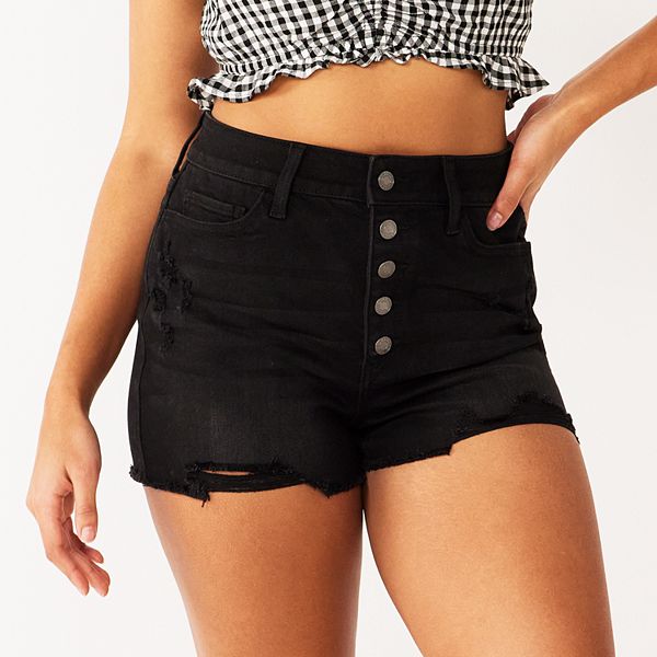 Juniors' SO® Super High Rise Curvy Shortie Shorts