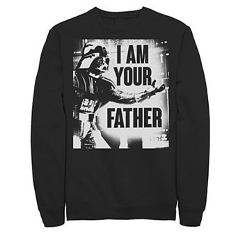 Men's Star Wars Darth Vader Your Father Dad Spray Paint Sweatshirt