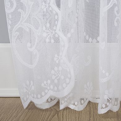 No. 918 Ariella Floral Lace Curtain Panel 