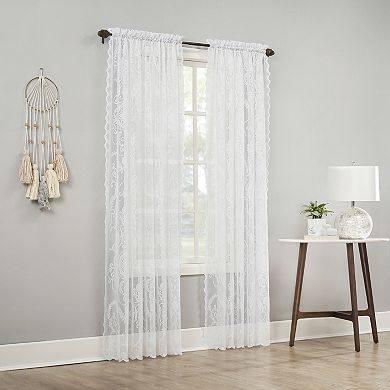 No. 918 Ariella Floral Lace Curtain Panel 