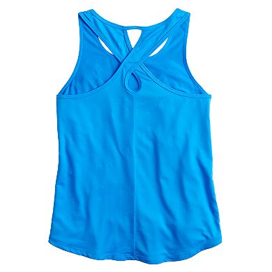 Girls 7-16 Tek Gear® Soft Tek Twist Keyhole Tank Top in Regular & Plus