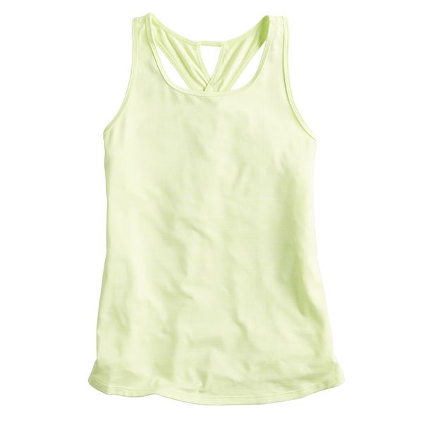 Girls 7-16 Tek Gear® Soft Tek Twist Keyhole Tank Top in Regular & Plus