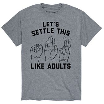 Men's "Let's Settle This Like Adults" Tee