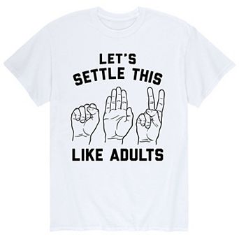 Men's "Let's Settle This Like Adults" Tee
