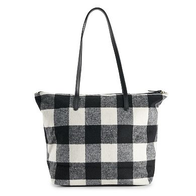 Sonoma Goods For Life® Plaid Tote Bag