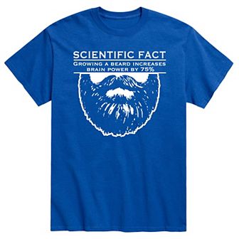 Men's Scientific Fact Growing Beard Tee