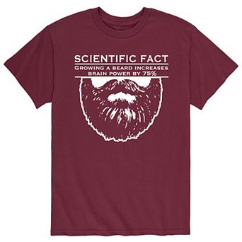 Men's Scientific Fact Growing Beard Tee