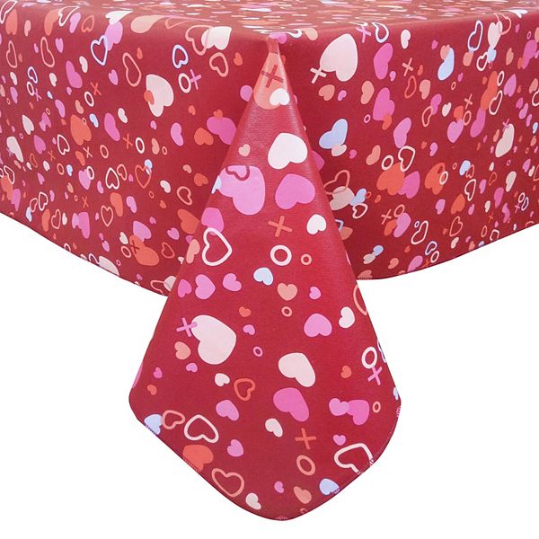 Celebrate Together™ Valentine's Day Confetti Hearts Vinyl Tablecloth
