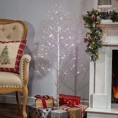 White Birch LED Artificial Christmas Tree