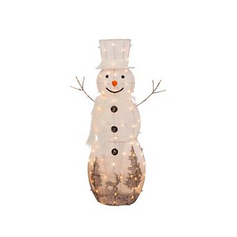 4-ft. LED Snowman Floor Decor