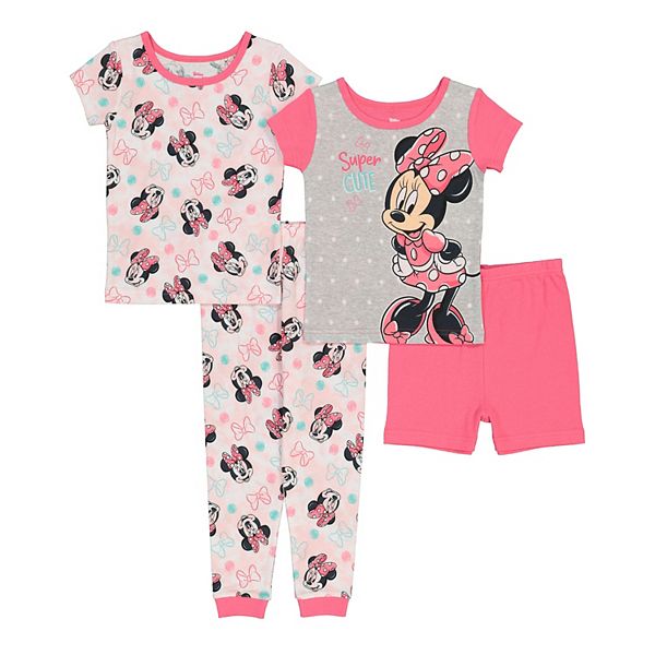 Baby Girl Disney Minnie Mouse Super Cute Tops & Bottoms Pajama Set