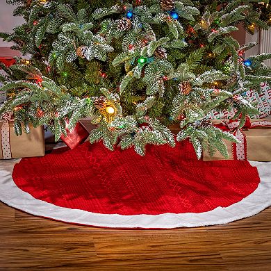 Pom Pom Christmas Tree Skirt