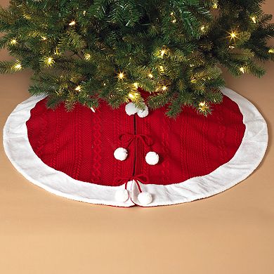 Pom Pom Christmas Tree Skirt