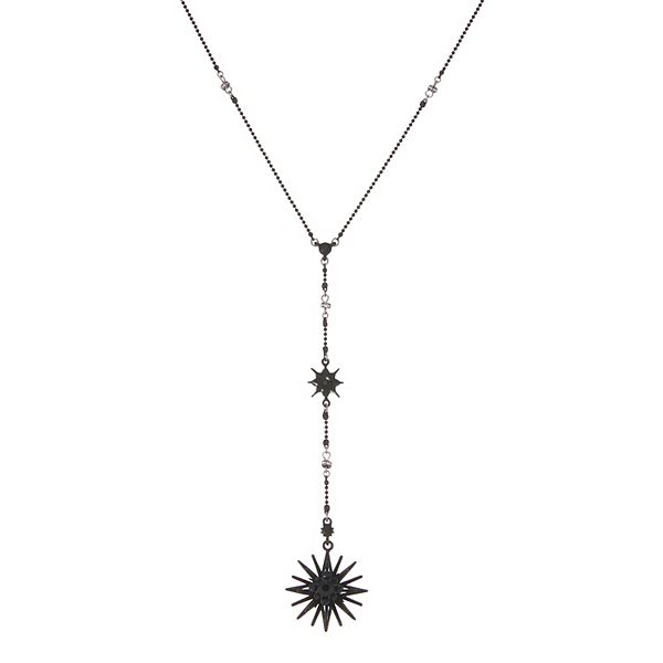 Simply Vera Vera Wang Black Star Y Necklace