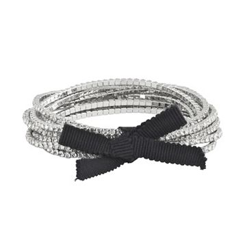 Simply Vera Vera Wang Simulated Crystal Stretch Bracelet Set of 9
