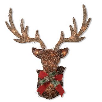 Vine Stag Head Wall Decor