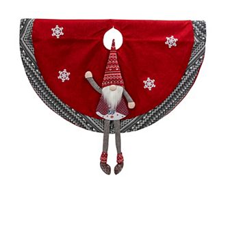 Holiday Gnome Christmas Tree Skirt