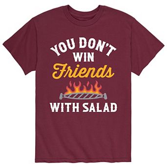 Men's "You Don't Win Friends With Salad" Tee
