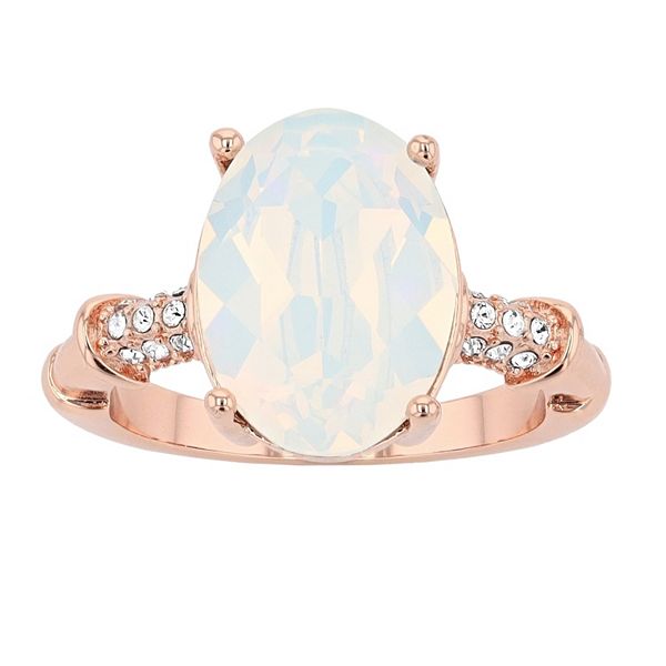 Brilliance Crystal Large Oval Ring