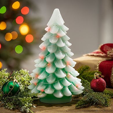 Color Changing LED Christmas Tree Table Decor 2-piece Set
