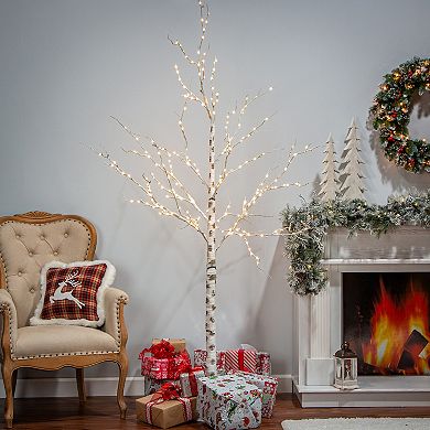 LED Artificial Birch Christmas Tree