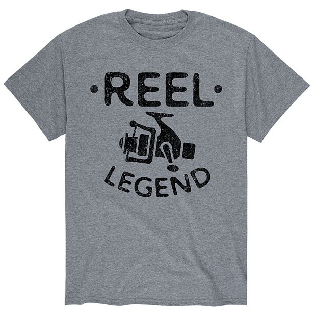 Reel Legends Reel-Tec Mens Size Med Short Sleeve T Shirt Blue