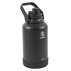 JoyJolt Triple Insulated 22-oz. Water Bottle with Flip Lid & Sport Straw Lid, Black