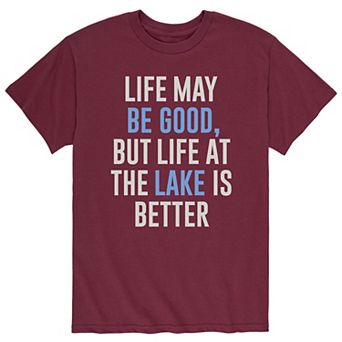 Men's Life Better Lake Tee
