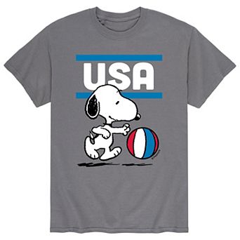 Men's Peanuts USA Basketball Tee