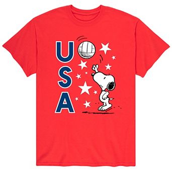 Men's Peanuts USA Volley Tee