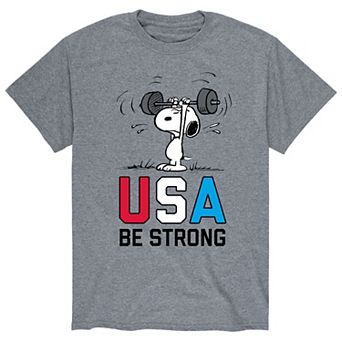 Men's Peanuts Snoopy "USA Be Strong" Tee