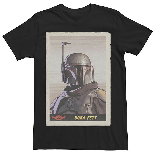 Men's Star Wars Boba Fett Card Tee, Size: Medium, Black