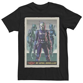 Men's The Mandalorian Bo Katan And Co Card Tee
