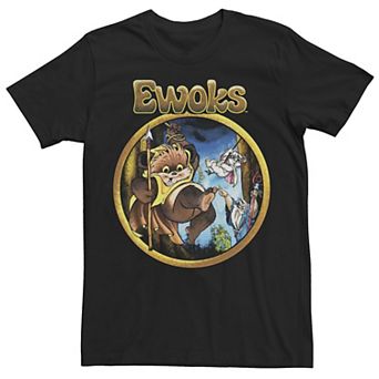 Men's Star Wars Ewok Wicket Swinger Comic Tee