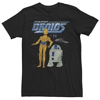 Men's Star Wars Vintage Droids Poster Graphic Tee