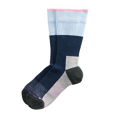 Women's Dr. Motion Colorblock Compression Outdoor Crew Socks