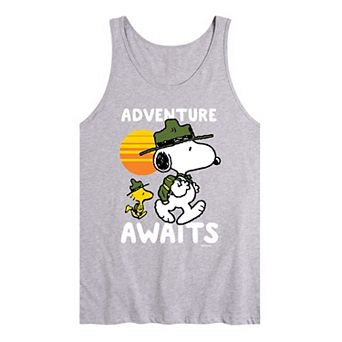 Men's Peanuts Adventure Awaits Tank Top