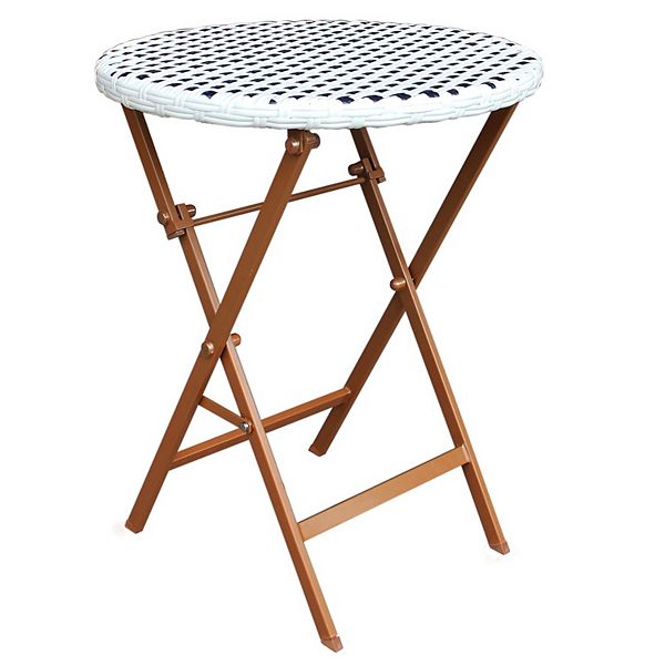 Outdoor folding bistro discount table