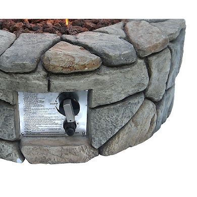 Outdoor Round Propane Gas Fire Pit